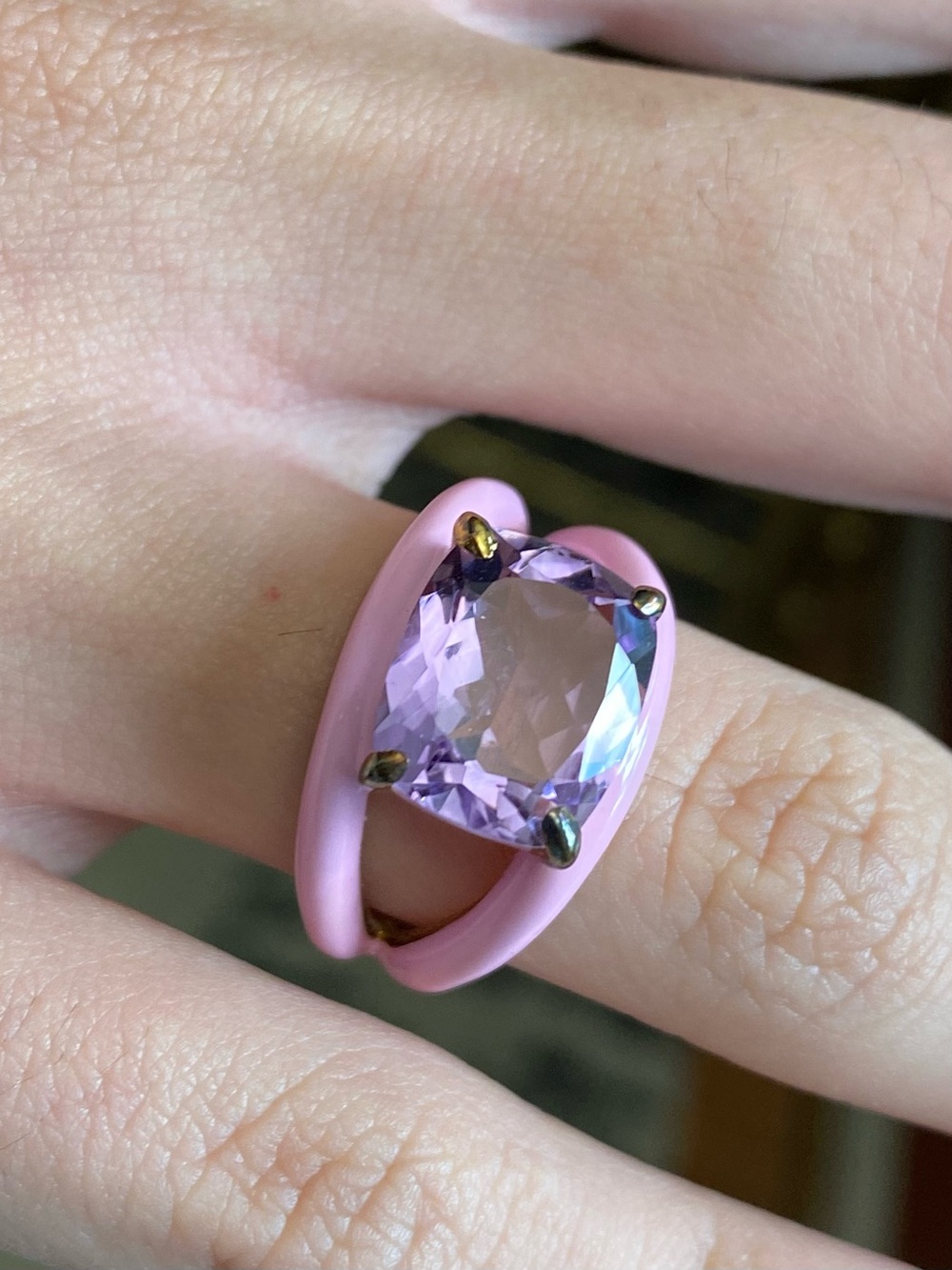 Rarities 925 Sterling Silver Amethyst Ring size 8